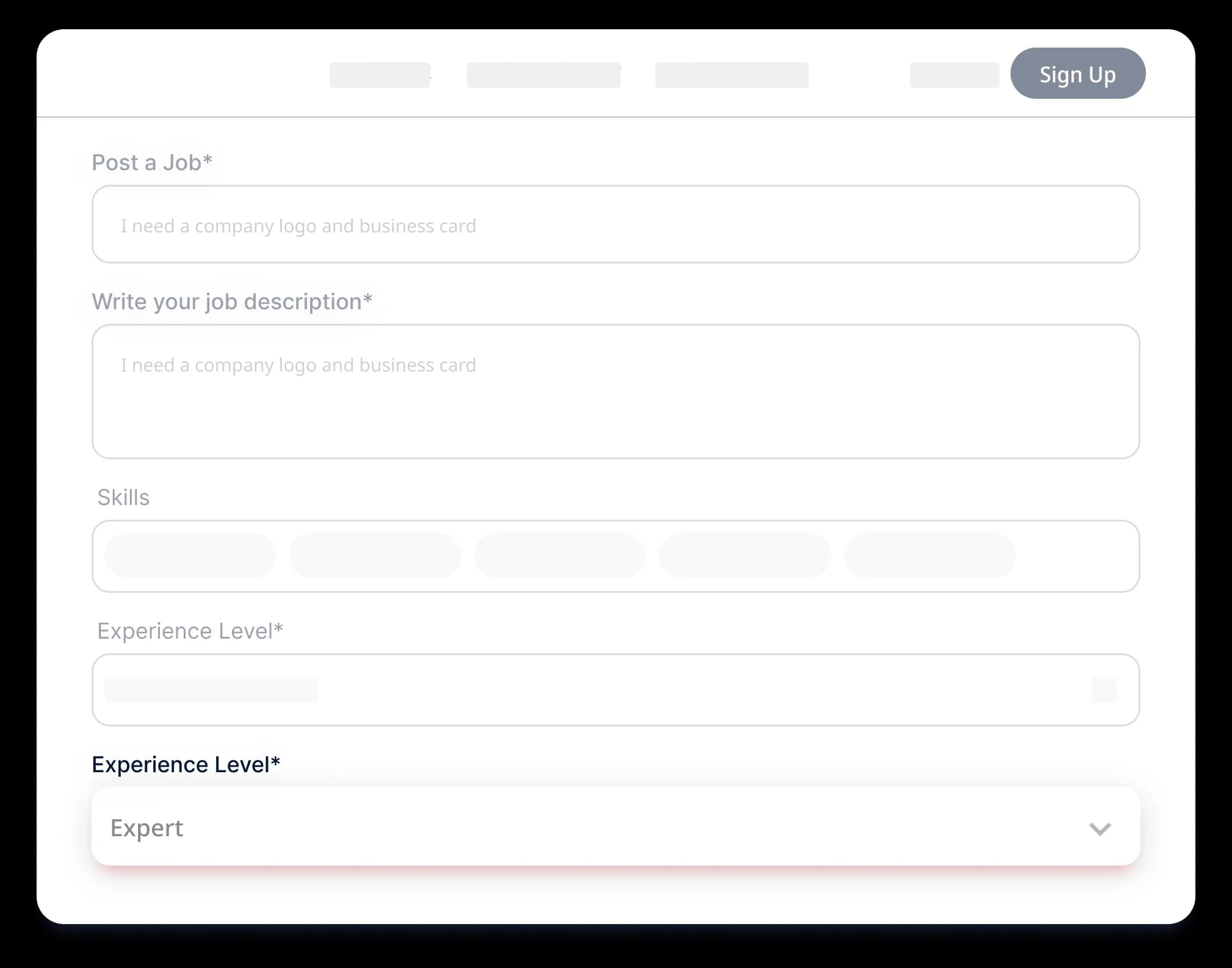 Experience Level & Language