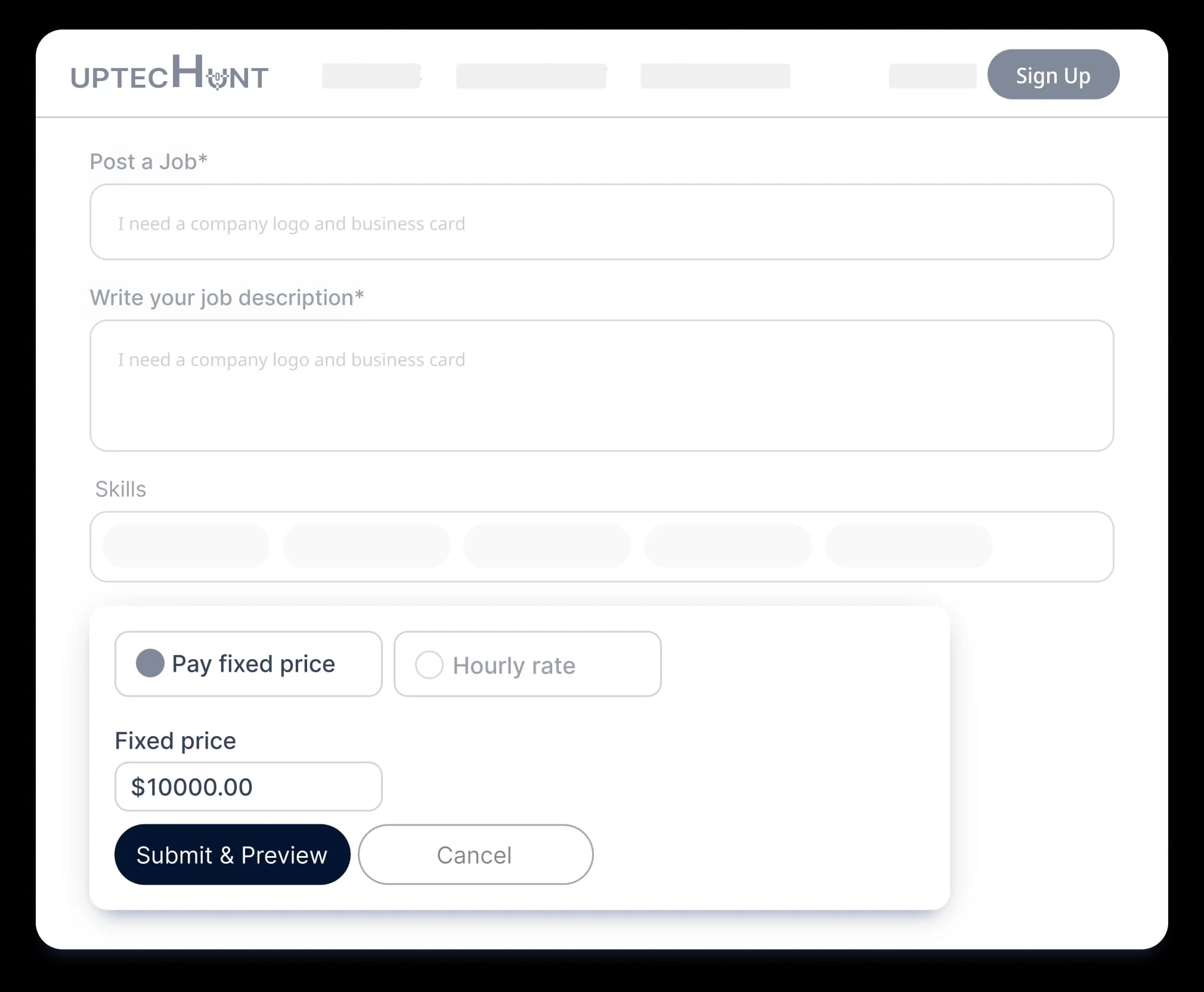 Project Type and Budget